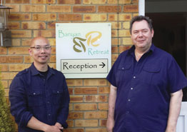 Co-owners of The Banyan Retreat Nic Witham and Steven Siu.