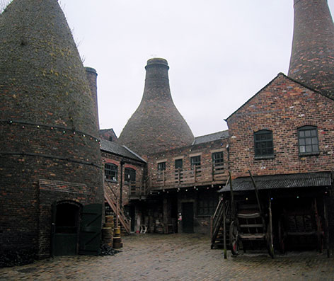 The inner courtyard of Gladstone Pottery Museum (Photo: NotFromUtrecht)