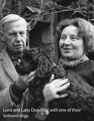 Lord and Lady Dowding with one of their beloved dogs