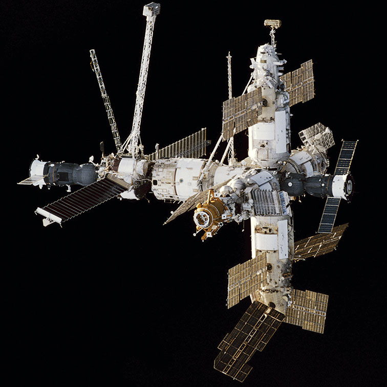THE Mir Space Station as seen from the Space Shuttle Endeavour. (Photo: NASA)