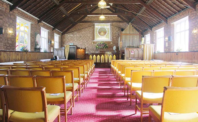 The inside of Paignton Church