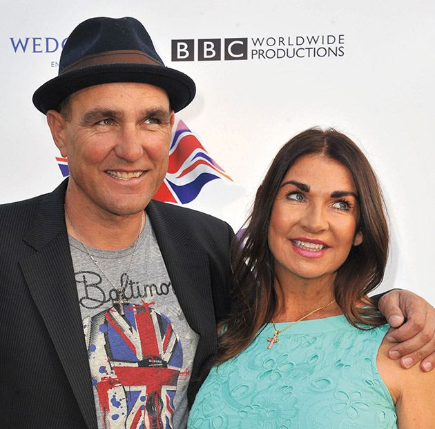 VINNIE JONES with his wife Tanya, who passed on at their Los Angeles home. (Photo: Featureflash Photo Agency/Shutterstock.com)